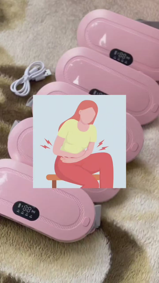 Rechargeable Smart Warm Palace Belt, Period Massager (1 Pc)