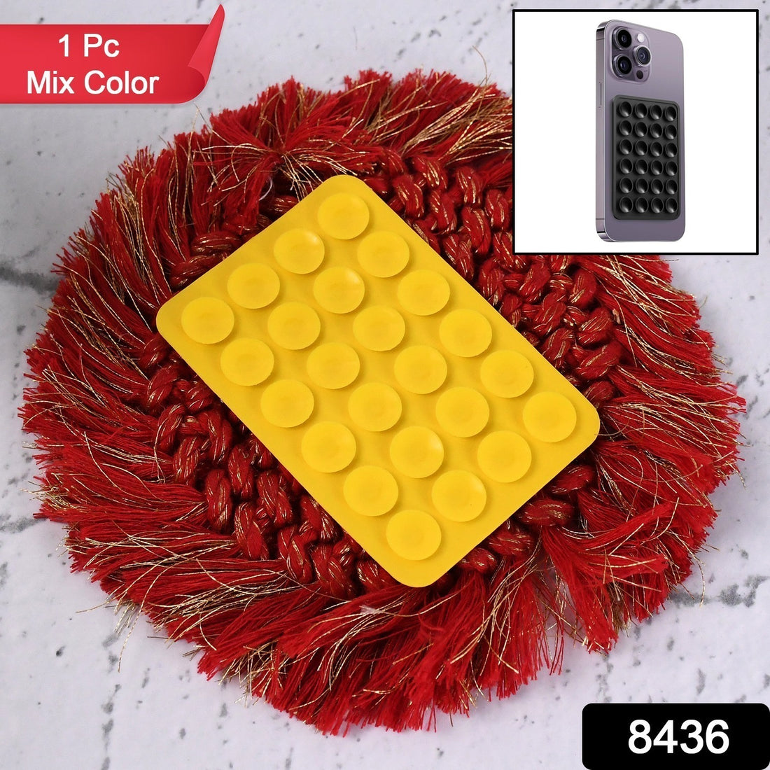 Anti Slip Suction Phone Case / Holder Mount (1 Pc / Mix Color)