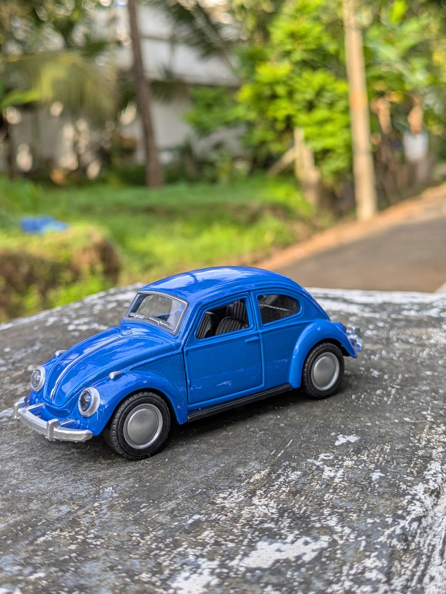 Hot Wheels/Die Cast Beetle Model Metal And Plastic Mix Body ( Blue )