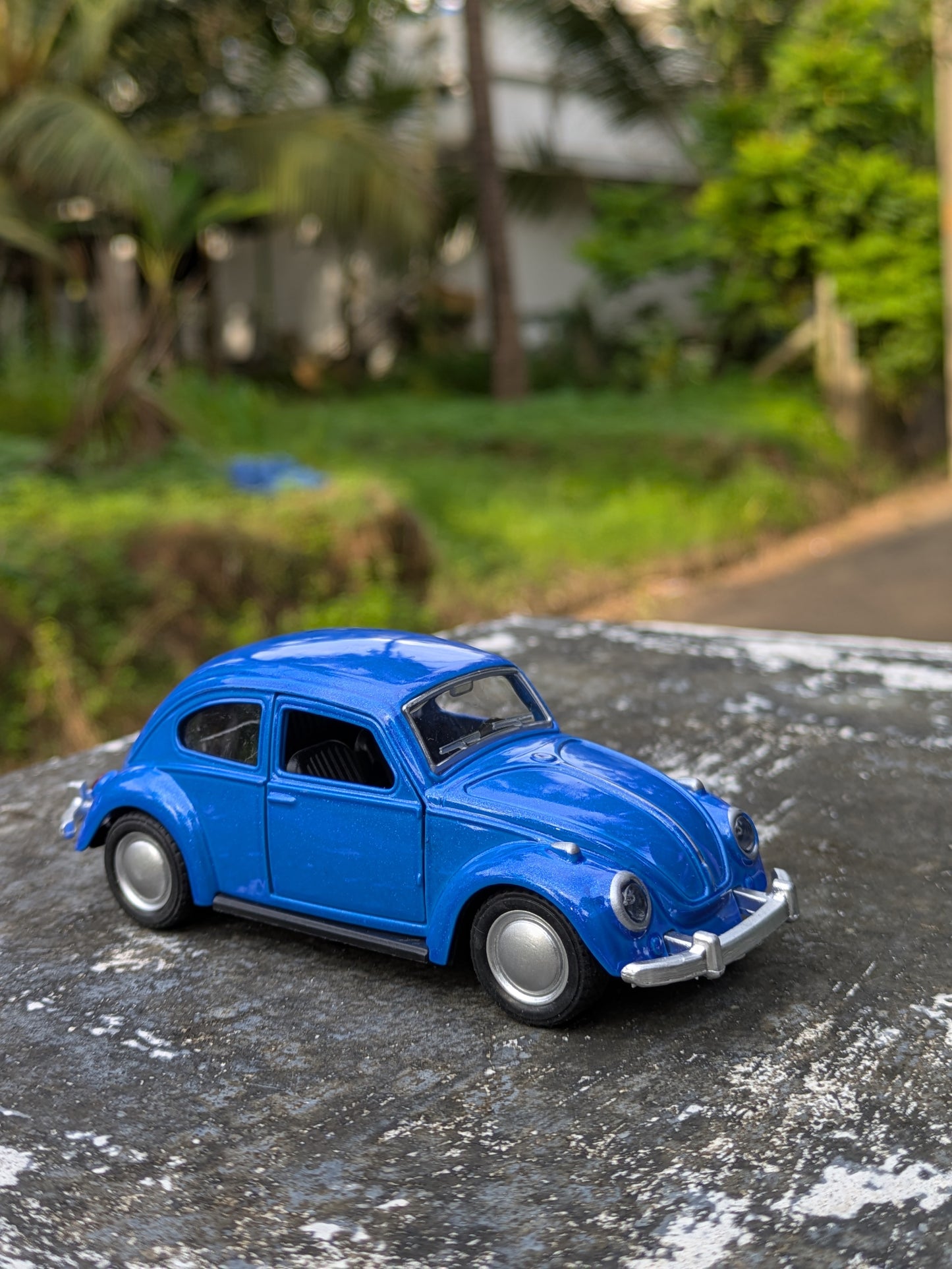Hot Wheels/Die Cast Beetle Model Metal And Plastic Mix Body ( Blue )