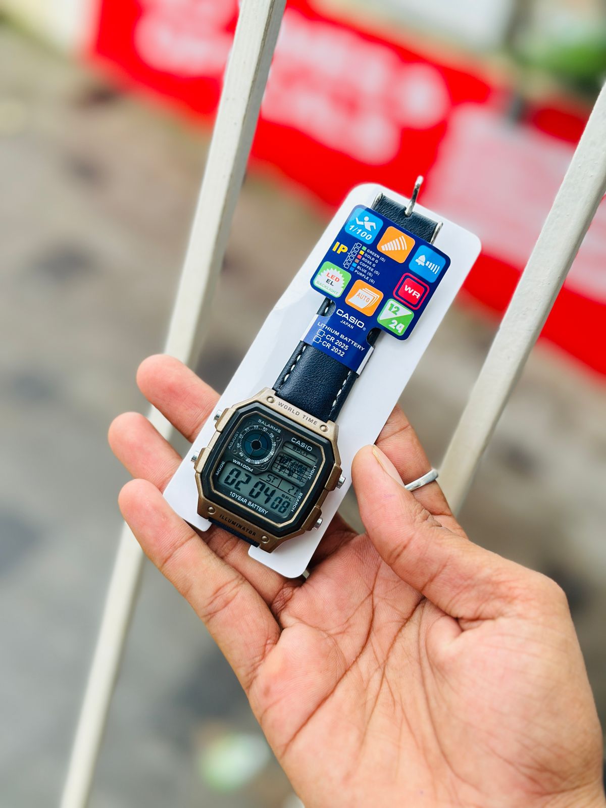 G-SHOCK DIGITAL WATCH LEATHER STRAPS