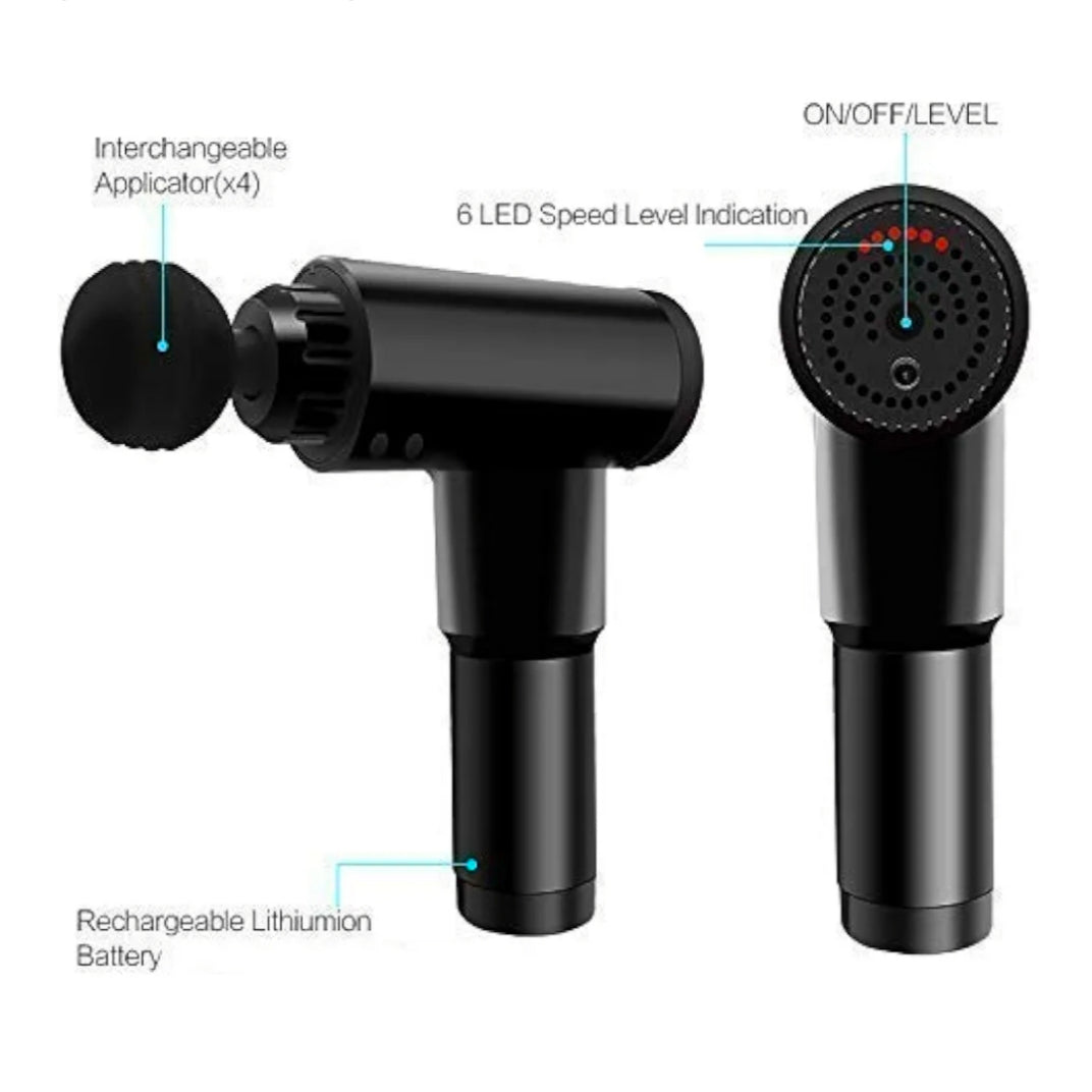 Mini Portable Handheld Fascia Gun Rechargeable Fitness Vibration for Head Body