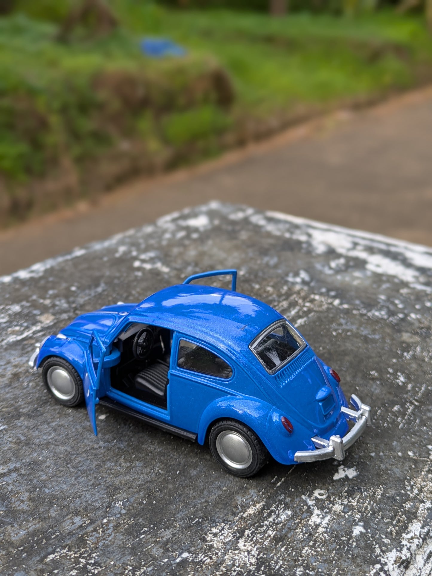 Hot Wheels/Die Cast Beetle Model Metal And Plastic Mix Body ( Blue )
