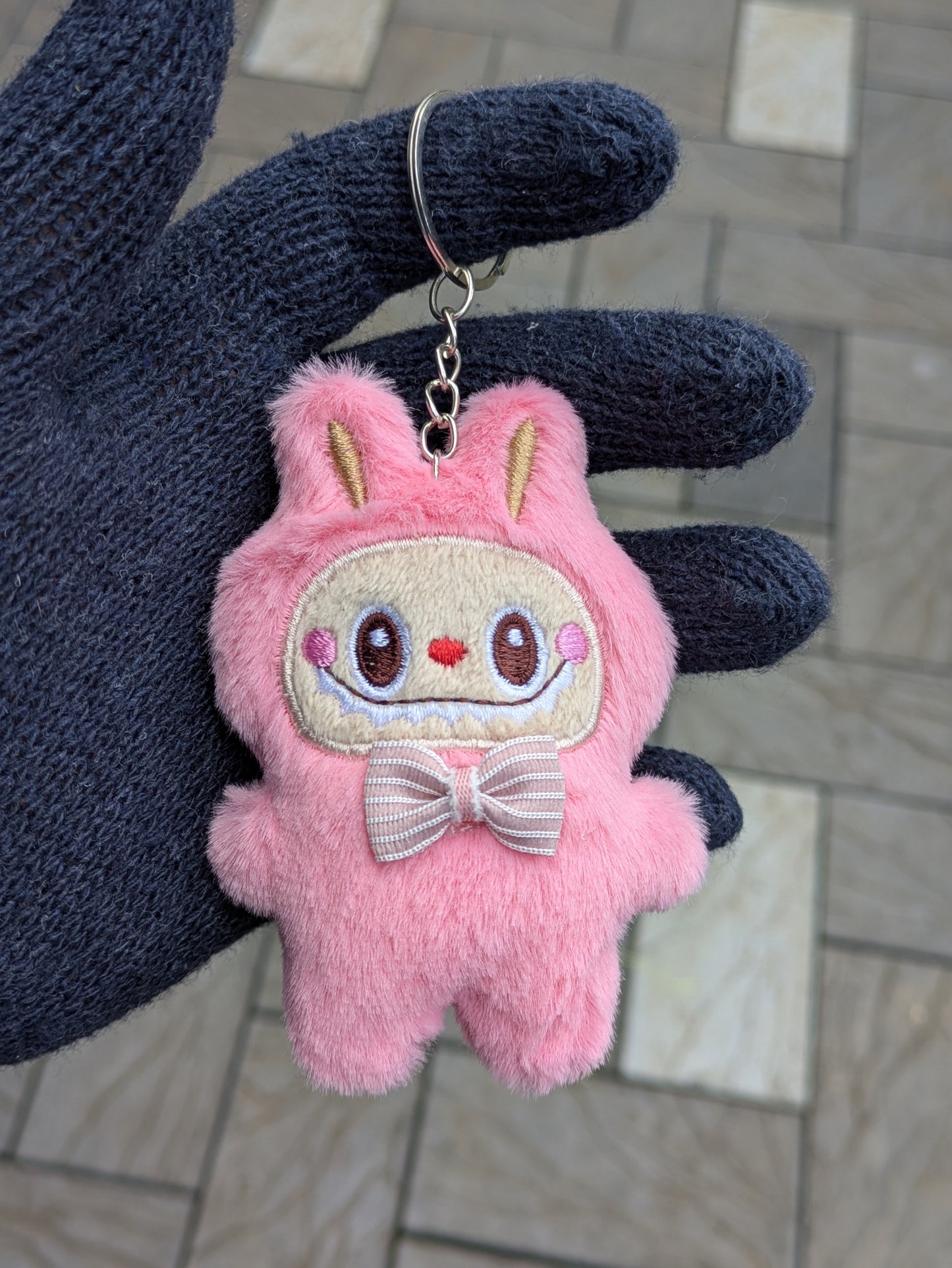 Labubu keychain Pink ( Pack Of I)