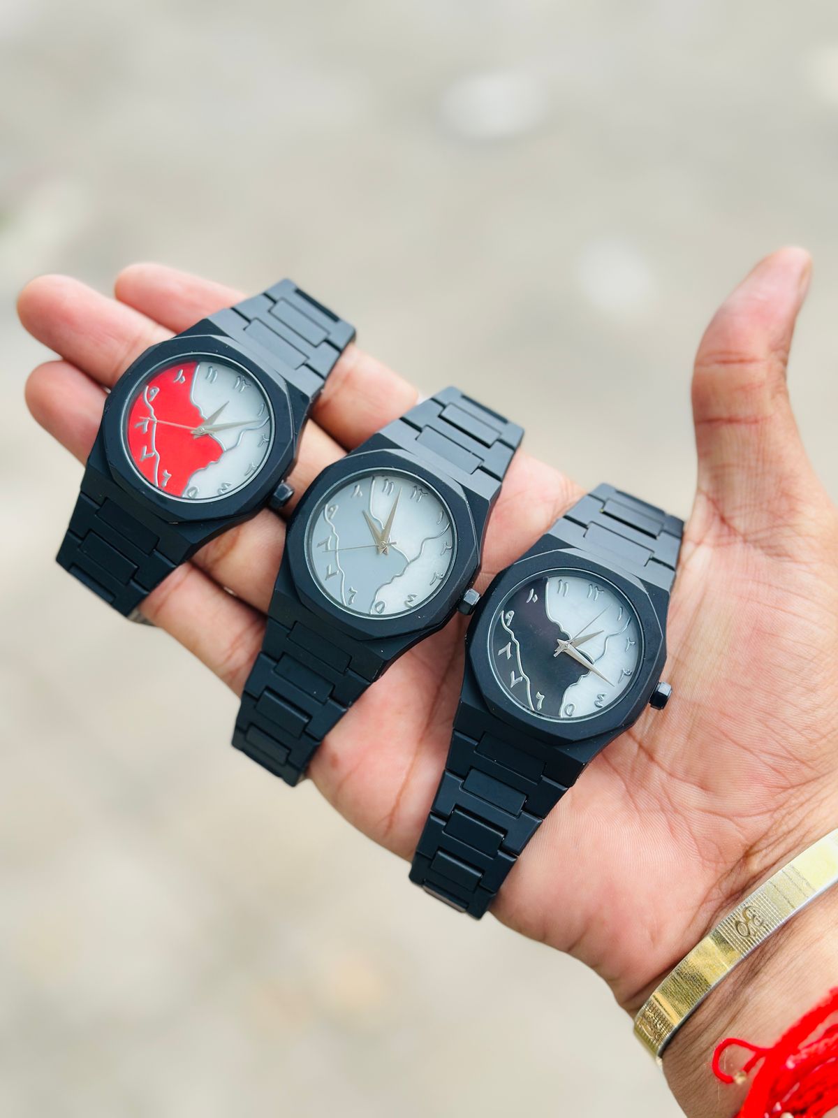 Arabic Aura Elegant Men's Quartz Watch | Ultra Lightweight | Premium Matte Finish | Multiple Dial Styles | Business Casual Style Watch |