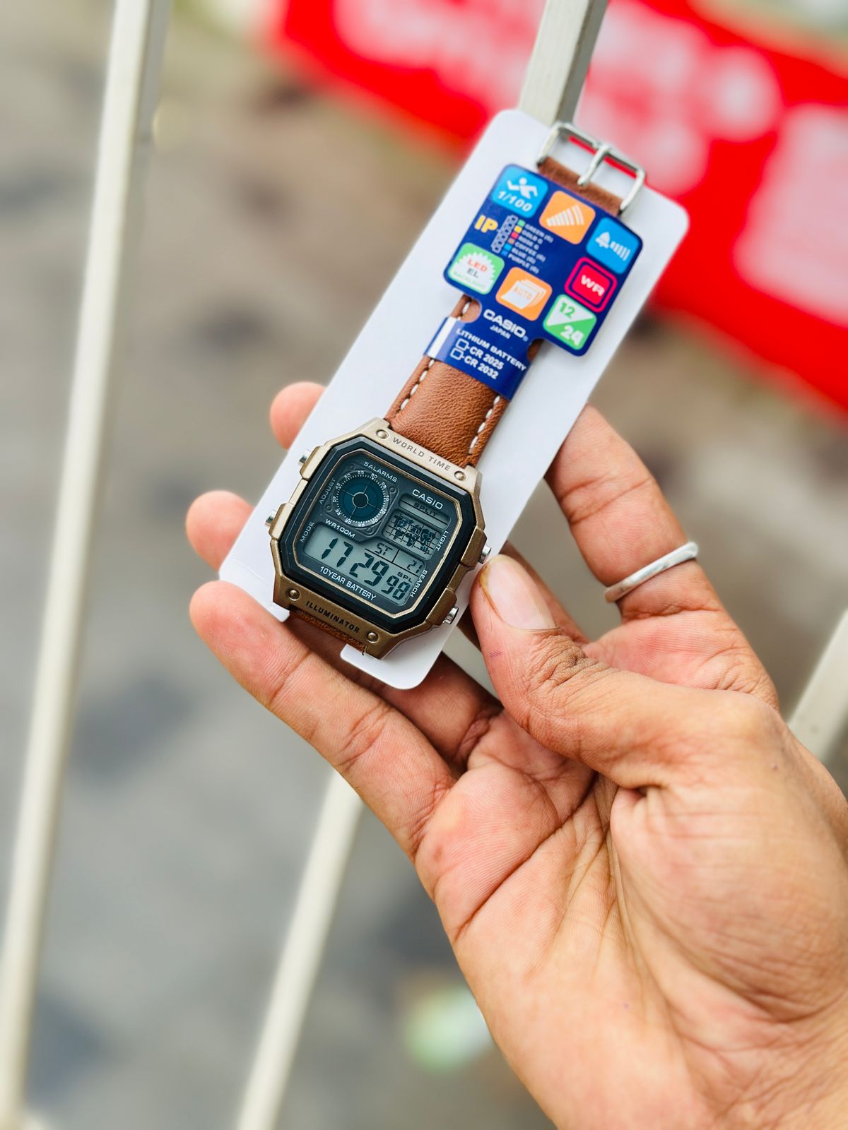 G-SHOCK DIGITAL WATCH LEATHER STRAPS