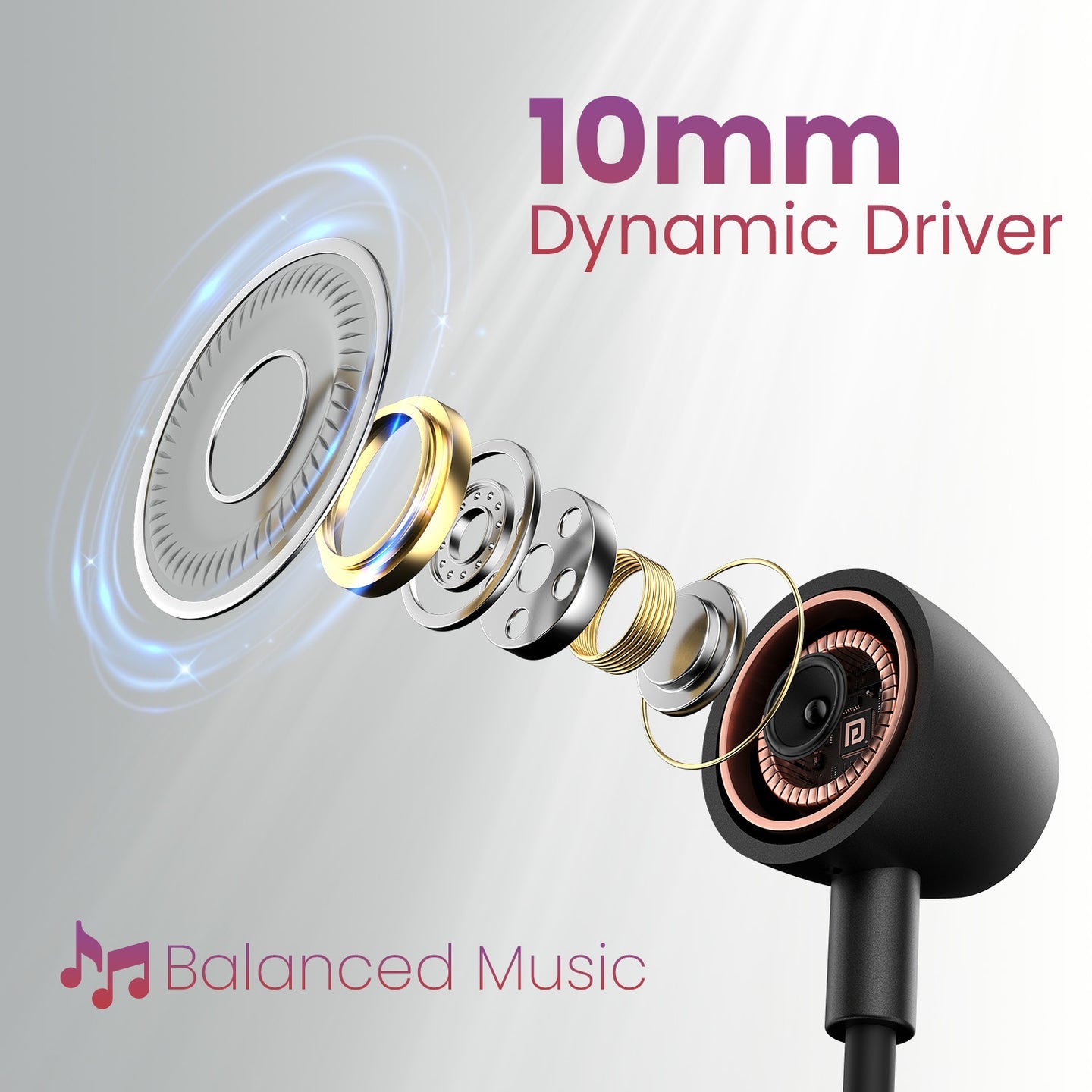 Portrinics Bluetooth Neckband Harmonics Z9