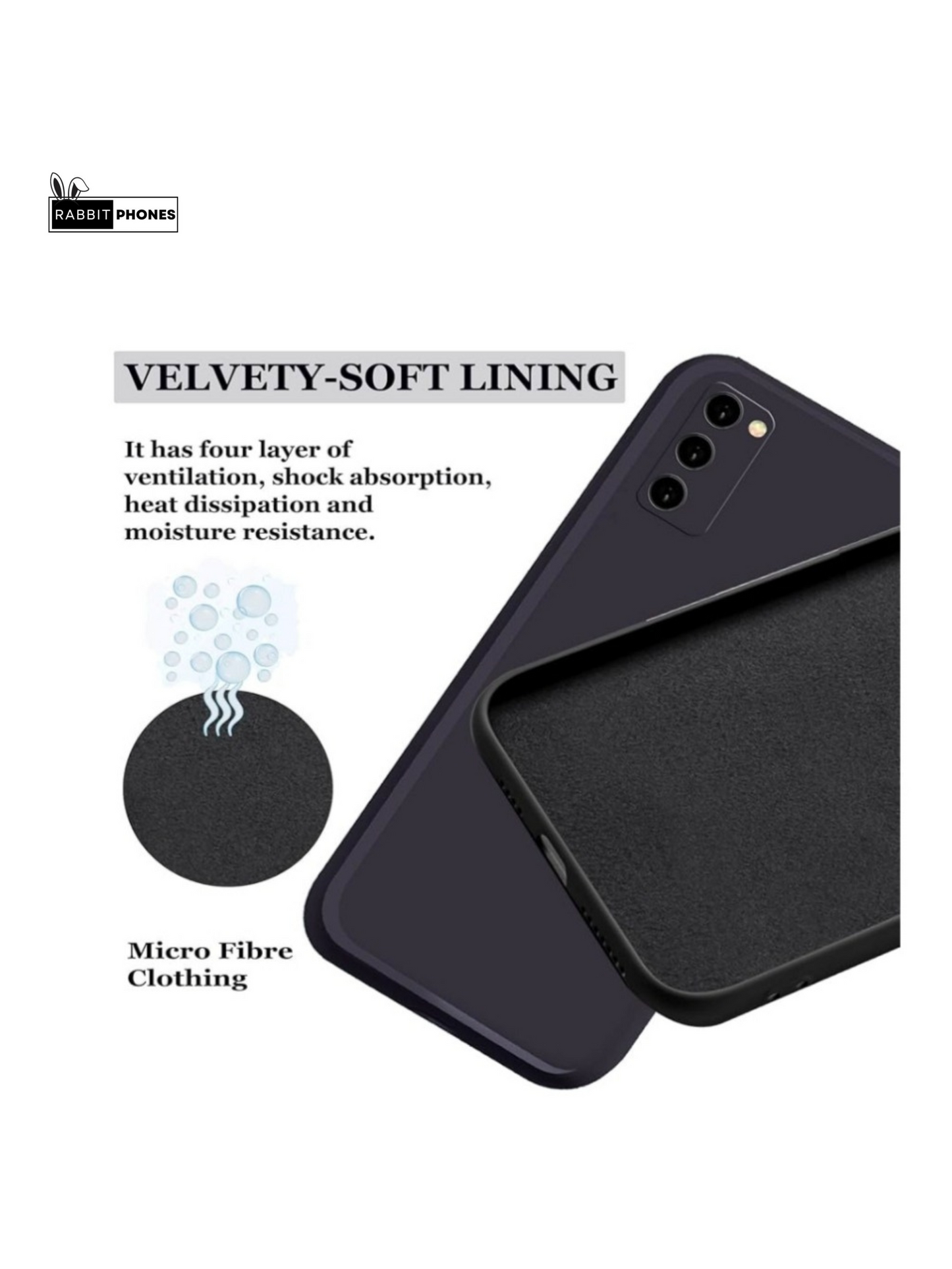 Silicon Back Cover For Mobile ( Matte Black)