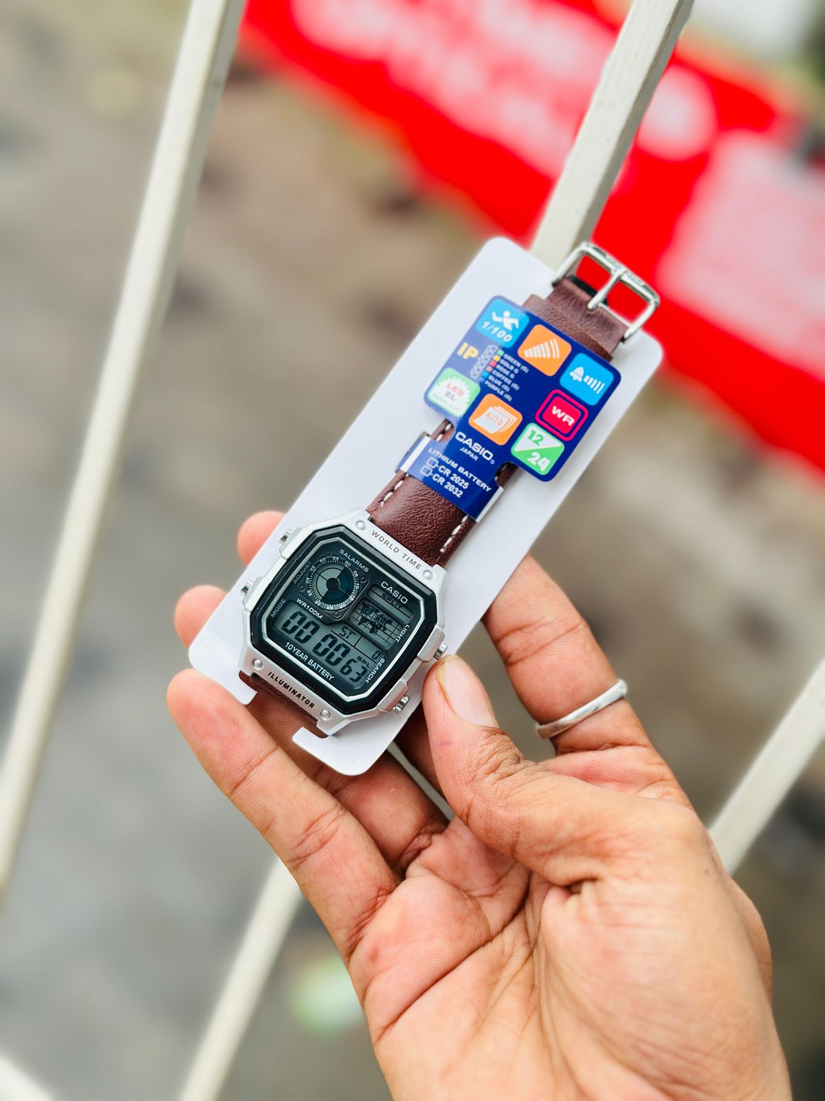 G-SHOCK DIGITAL WATCH LEATHER STRAPS