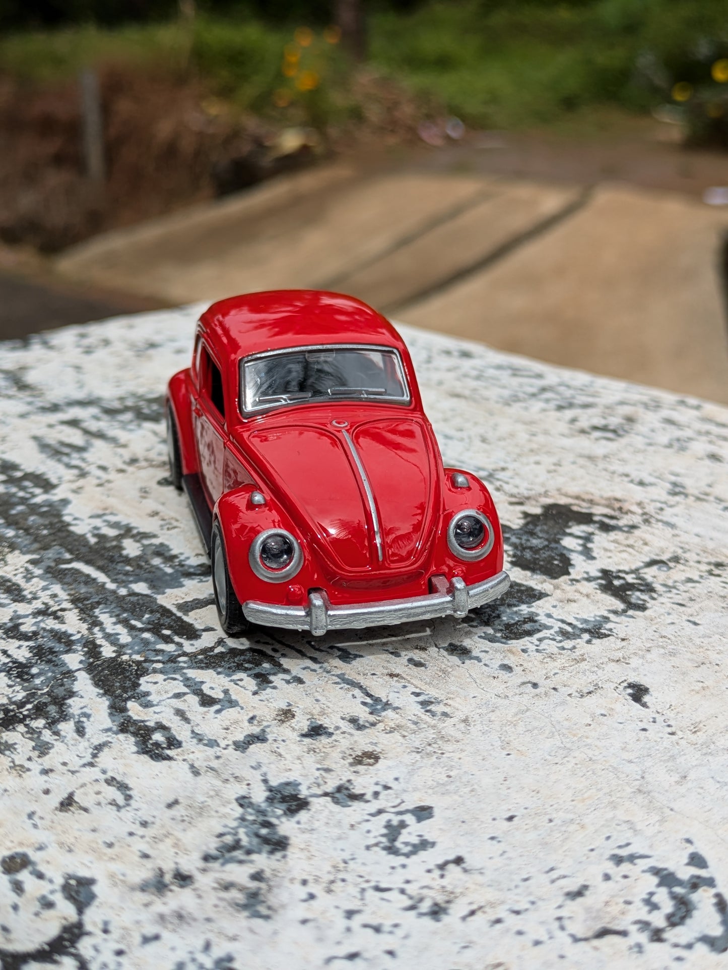 Hot Wheels/Die Cast Beetle Model Metal And Plastic Mix Body ( Red )