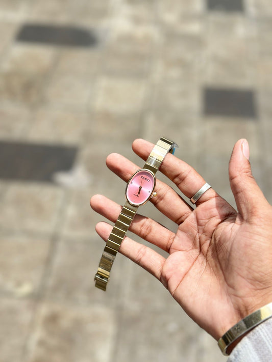 Ladies Watch Casio Model ( Rose )