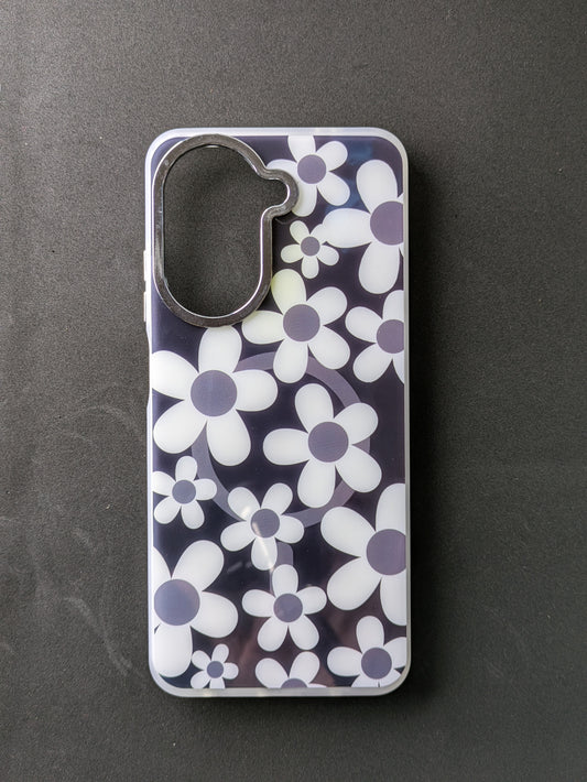 Floral Glossy Print Back Cover For Redmi A5 5G/Mi A5 5G/Poco C71