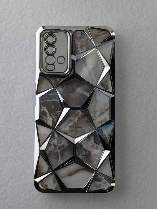 Marble Print Back Cover For Redmi Mi9 Power
