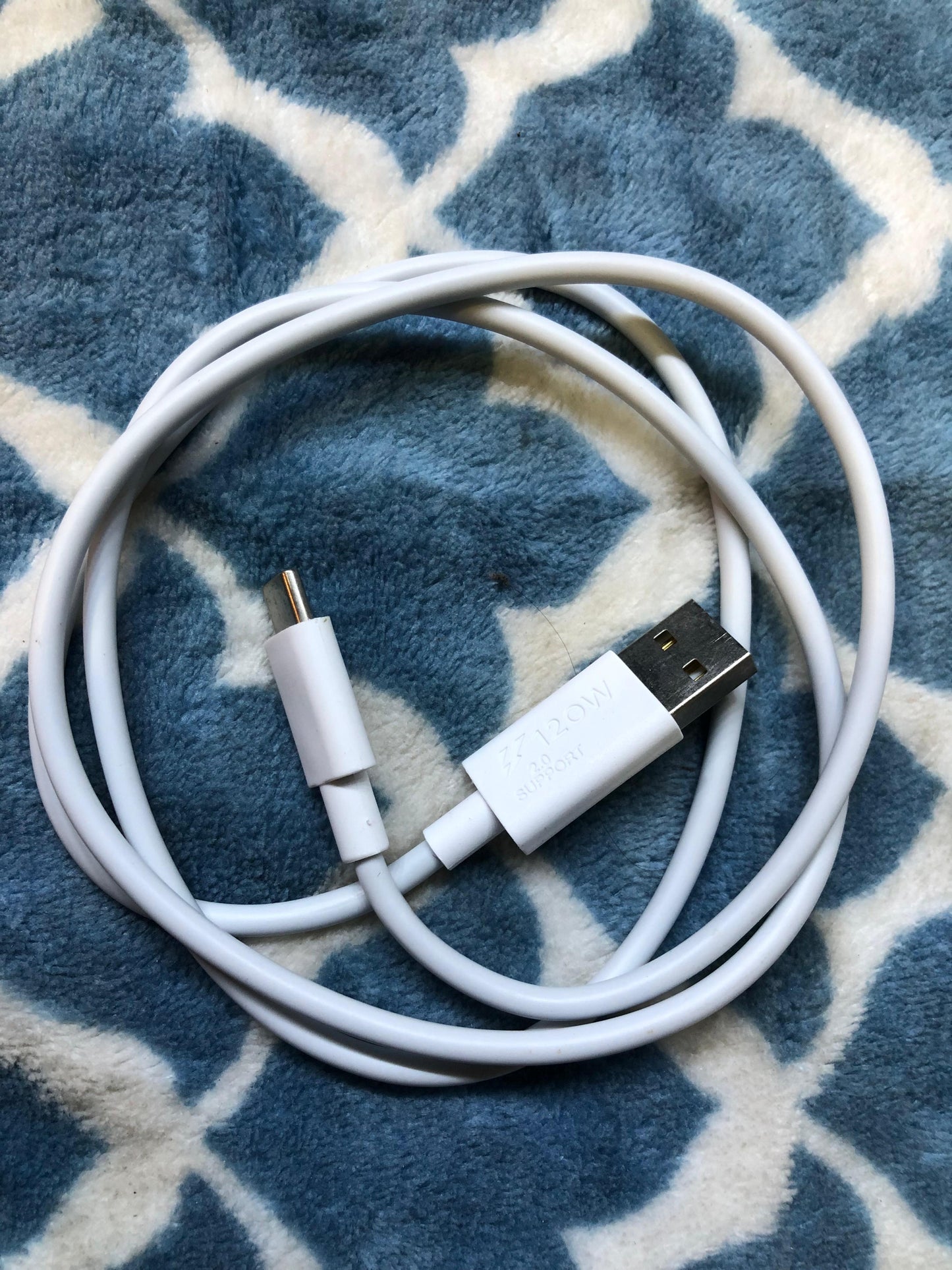 VIVO ORIGINAL 120 WATT FAST CHARGING CABLE USB TO C CABLE ( PACK OF 1)