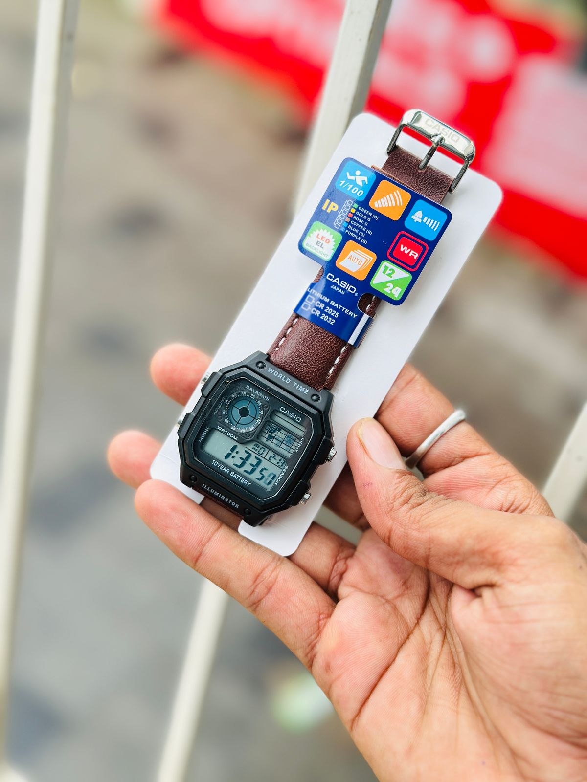 G-SHOCK DIGITAL WATCH LEATHER STRAPS