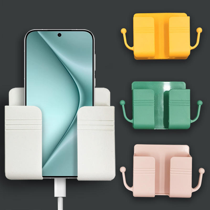 Creative Wall-mounted Rack Remote Control Storage Box Universal Mobile Phone Wall Holder with Hanging Stand Bracket Hook
