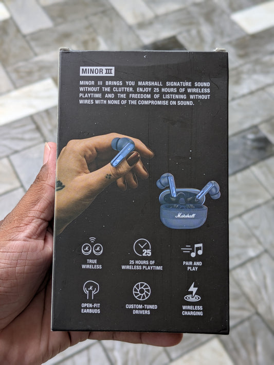Marshall Imported quality Earbuds ( Blue)