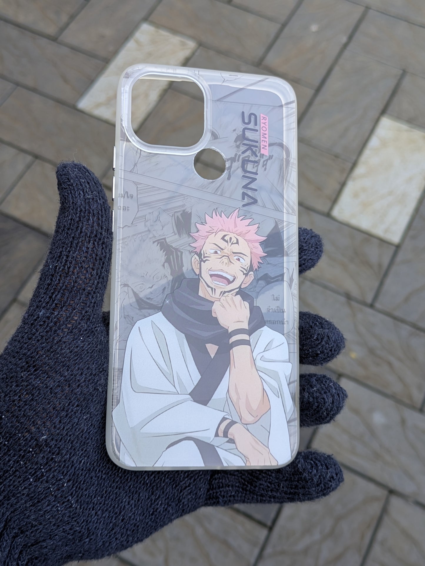 Transperant Glossy Printed Case for Oppo A15/A15s