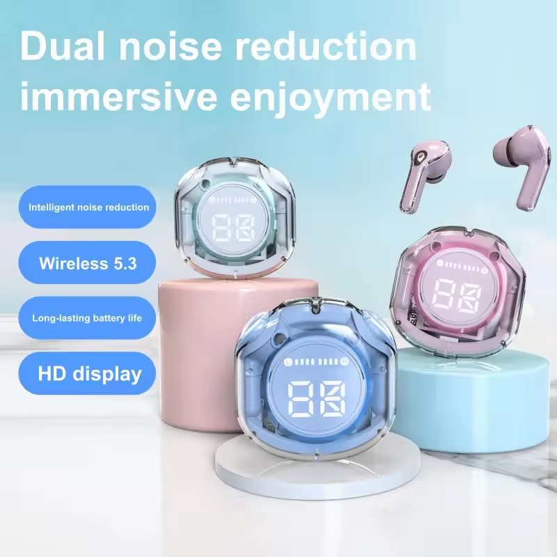 Transparent Crystal Air39 Tws Earphones Auriculares Audifonos Ear Buds Wireless Headphone air 39 Earbuds Pods Ultrapods Pro 2