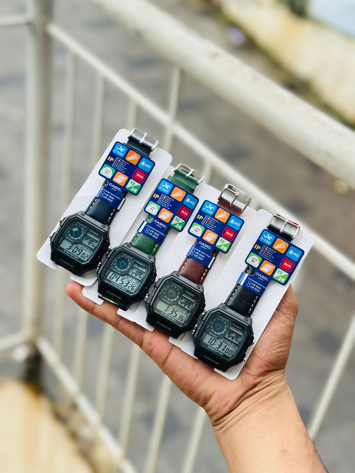 G-SHOCK DIGITAL WATCH LEATHER STRAPS