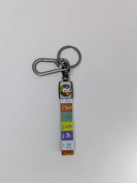 Keychain Tibetan Flag Rubber ( pack of 1)