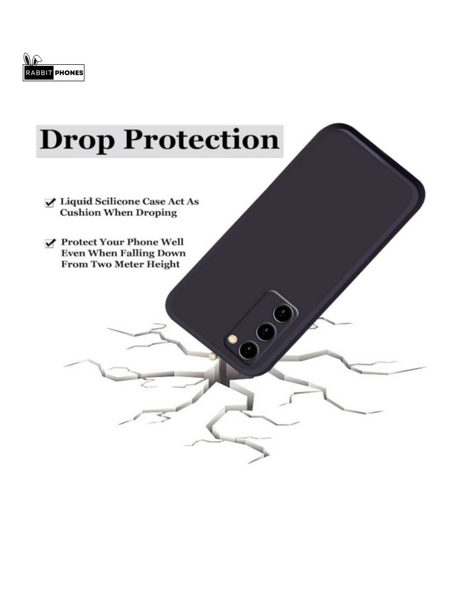 Silicon Back Cover For Mobile ( Matte Black)