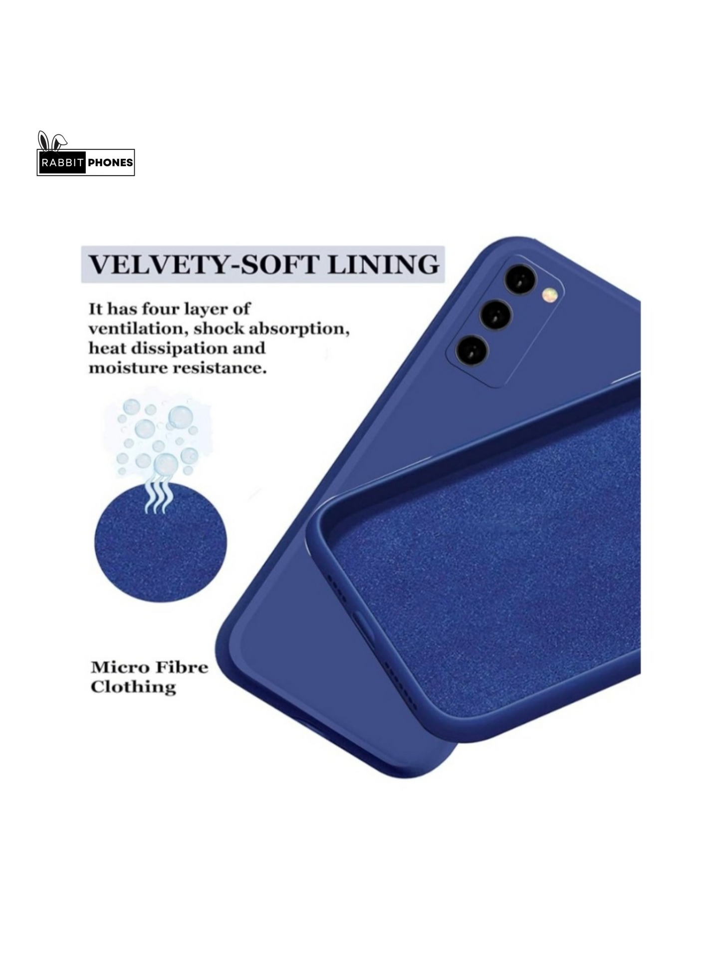 Silicon Back Cover For Mobile ( Matte Blue )