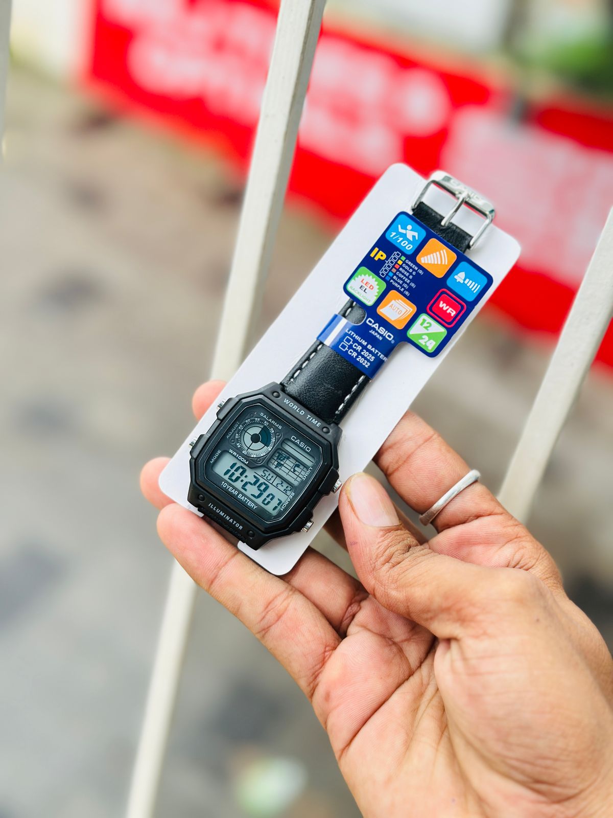 G-SHOCK DIGITAL WATCH LEATHER STRAPS