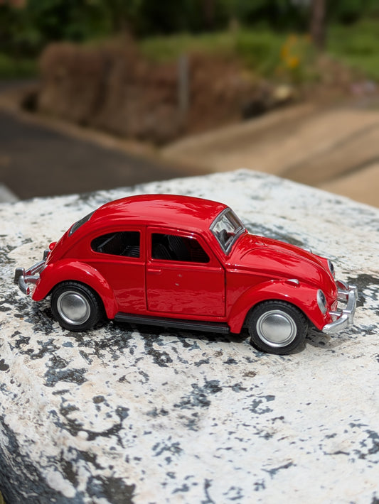 Hot Wheels/Die Cast Beetle Model Metal And Plastic Mix Body ( Red )