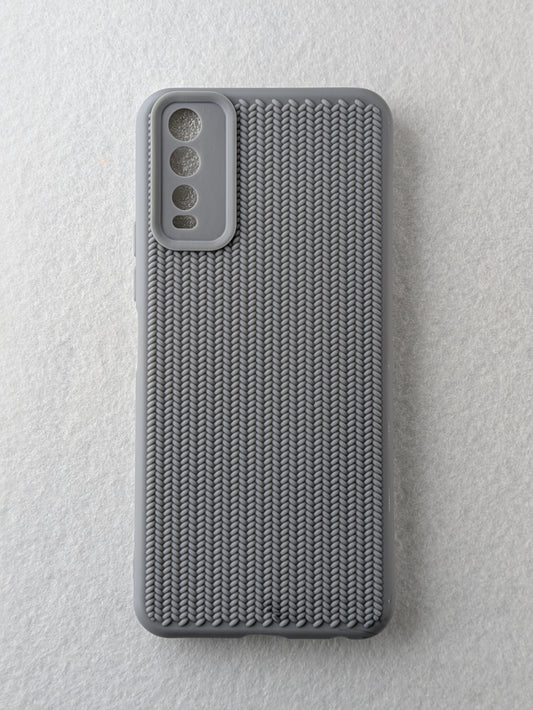 Back Cover For Vivo Y20 Gray ( pack of 1)