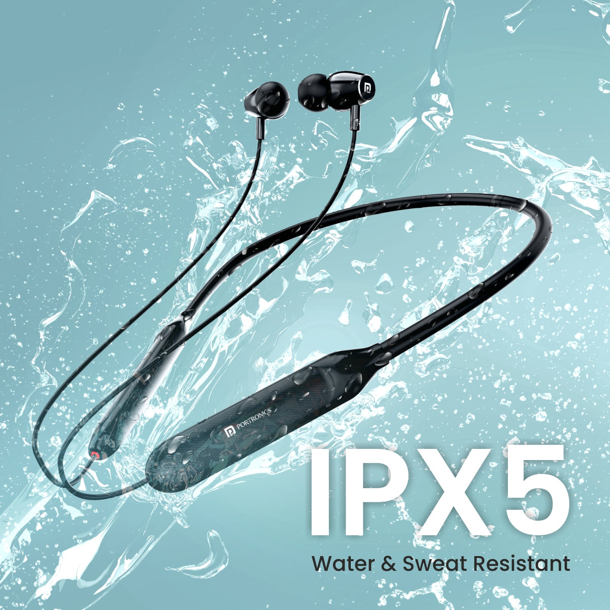 Portrinics Bluetooth Neckband Harmonics Z7