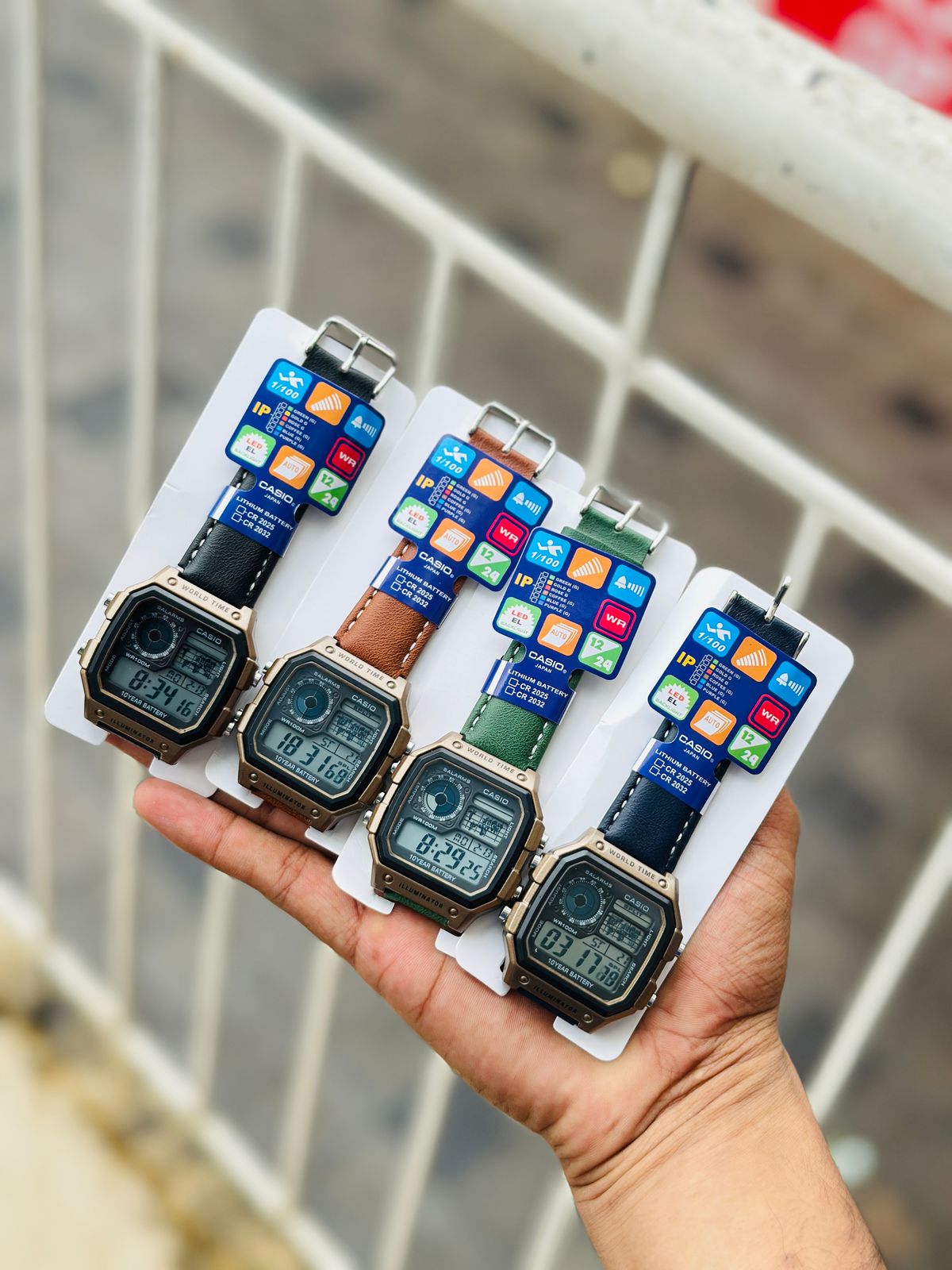 G-SHOCK DIGITAL WATCH LEATHER STRAPS