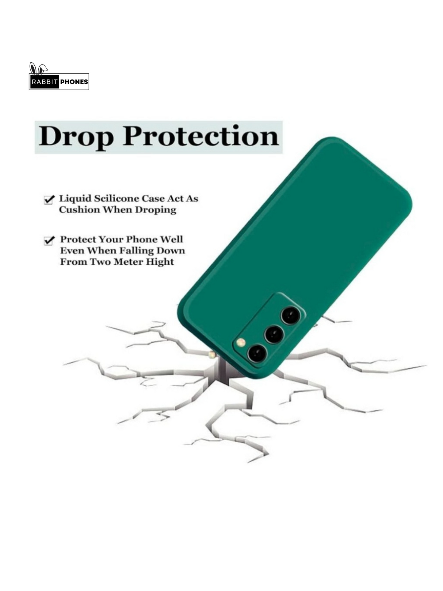 Silicon Back Cover For Mobile ( Matte Green )