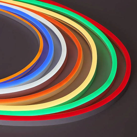 LED Neon Light Rope, Waterproof Outdoor Flexible Light with Connector, 120LED/M Silicone Light for Diwali, Christmas, Indoor Outdoor Decoration (5 Meter)