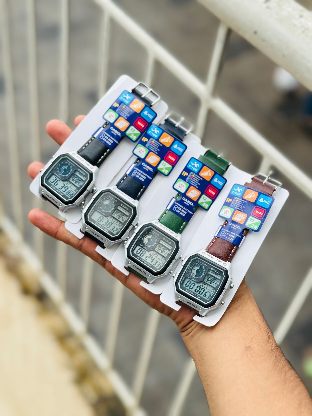 G-SHOCK DIGITAL WATCH LEATHER STRAPS