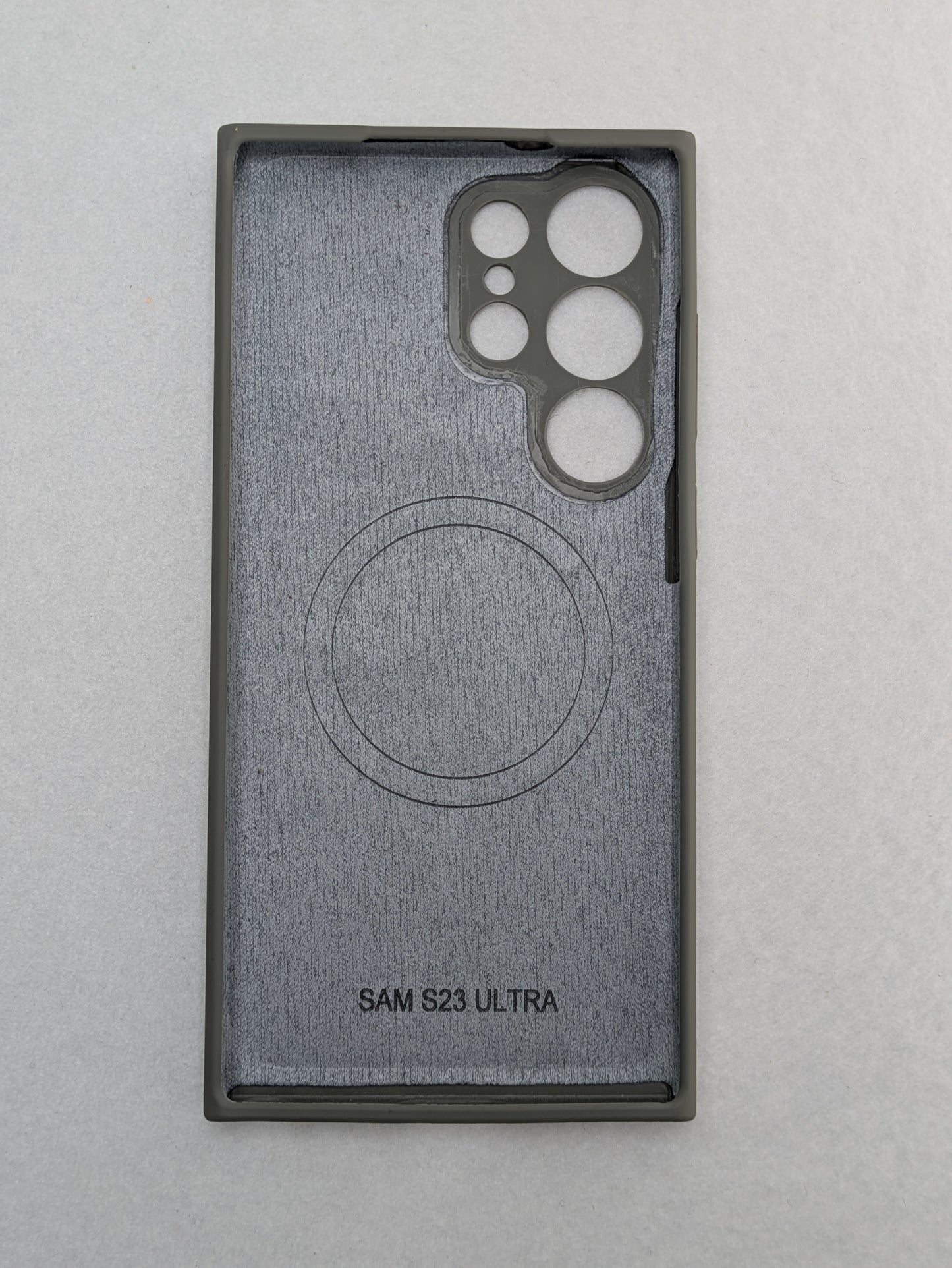 Magsafe Silicone Back Cover For Samsung S23 Ultra