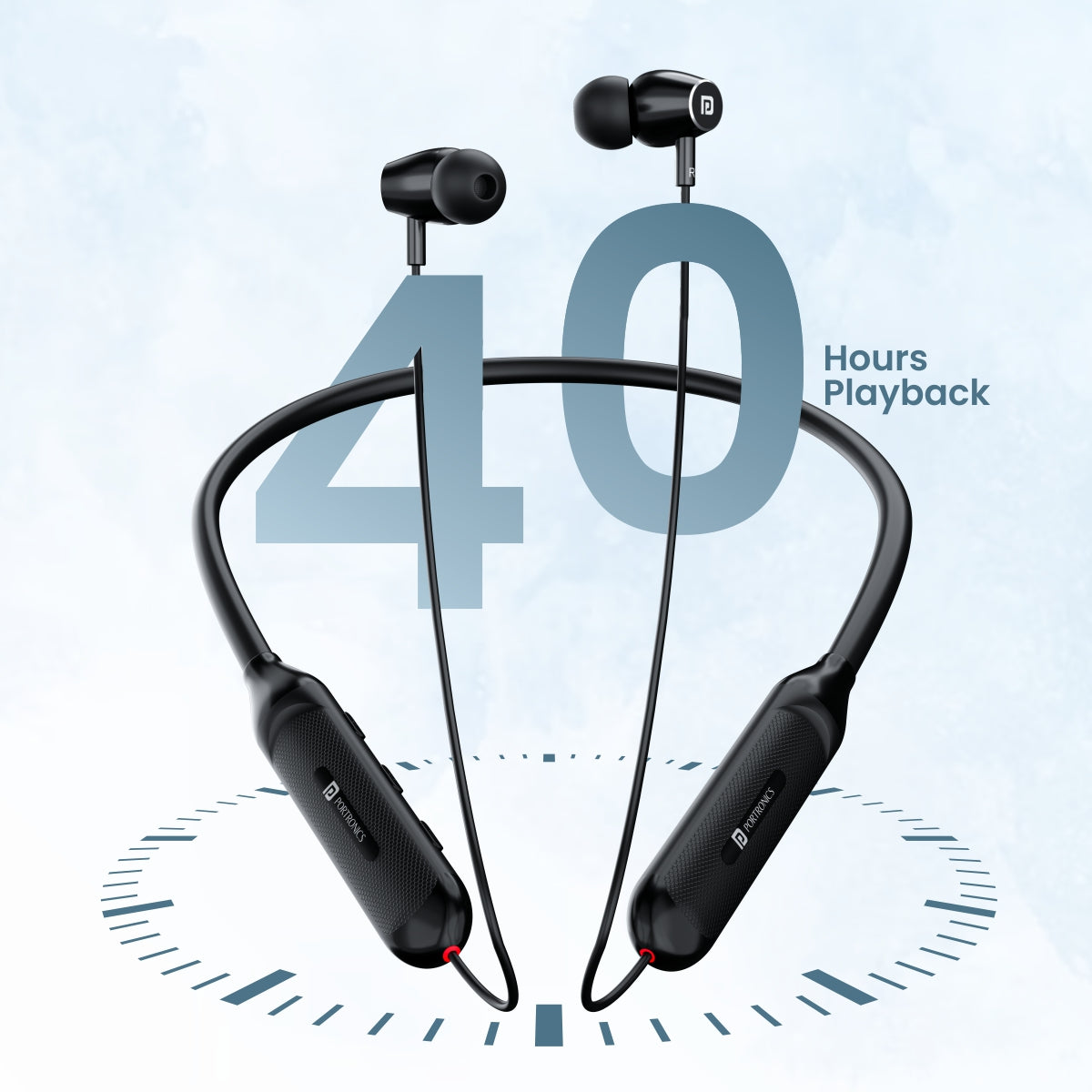 Portrinics Bluetooth Neckband Harmonics Z7