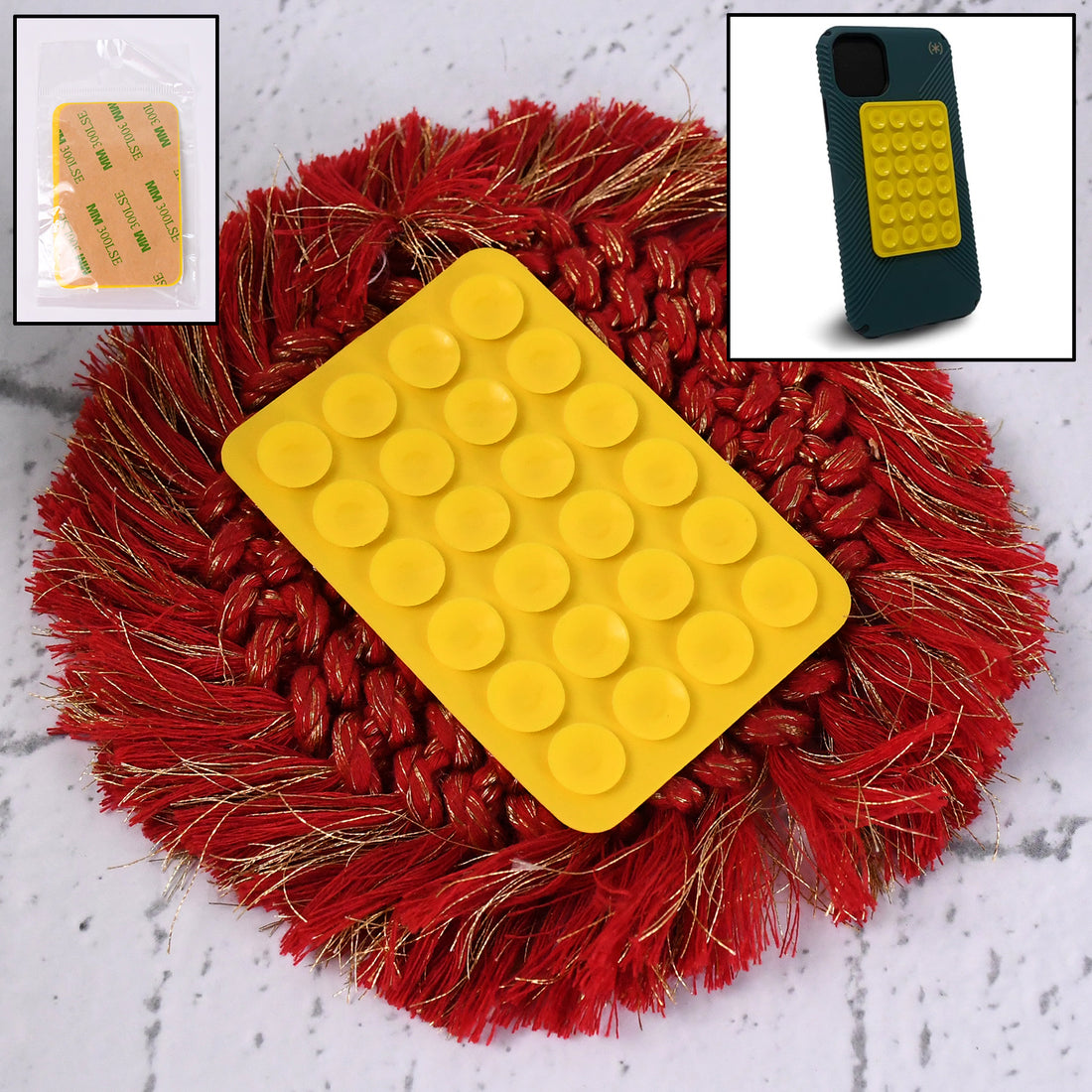 Anti Slip Suction Phone Case / Holder Mount (1 Pc / Mix Color)