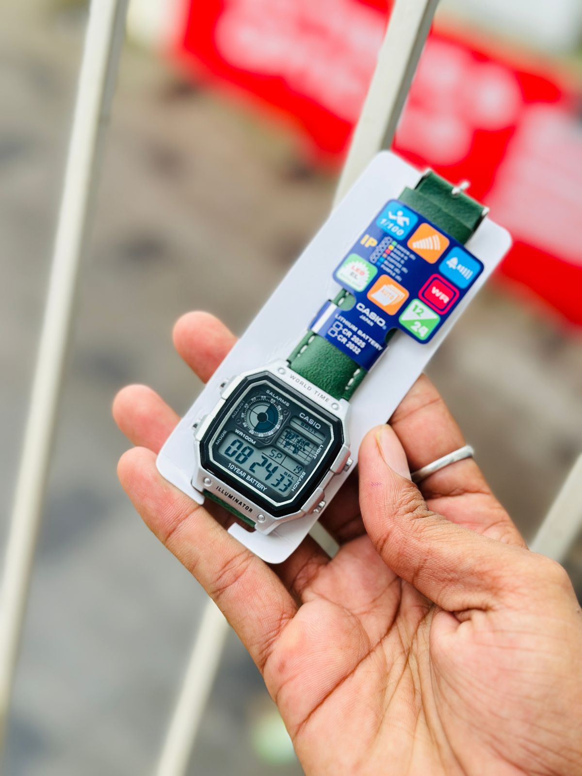G-SHOCK DIGITAL WATCH LEATHER STRAPS