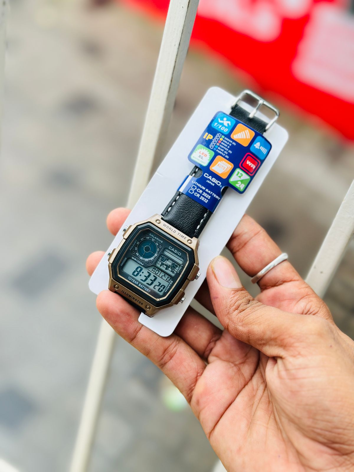 G-SHOCK DIGITAL WATCH LEATHER STRAPS