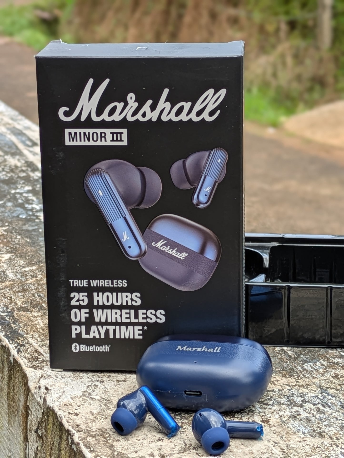 Marshall Imported quality Earbuds ( Blue)