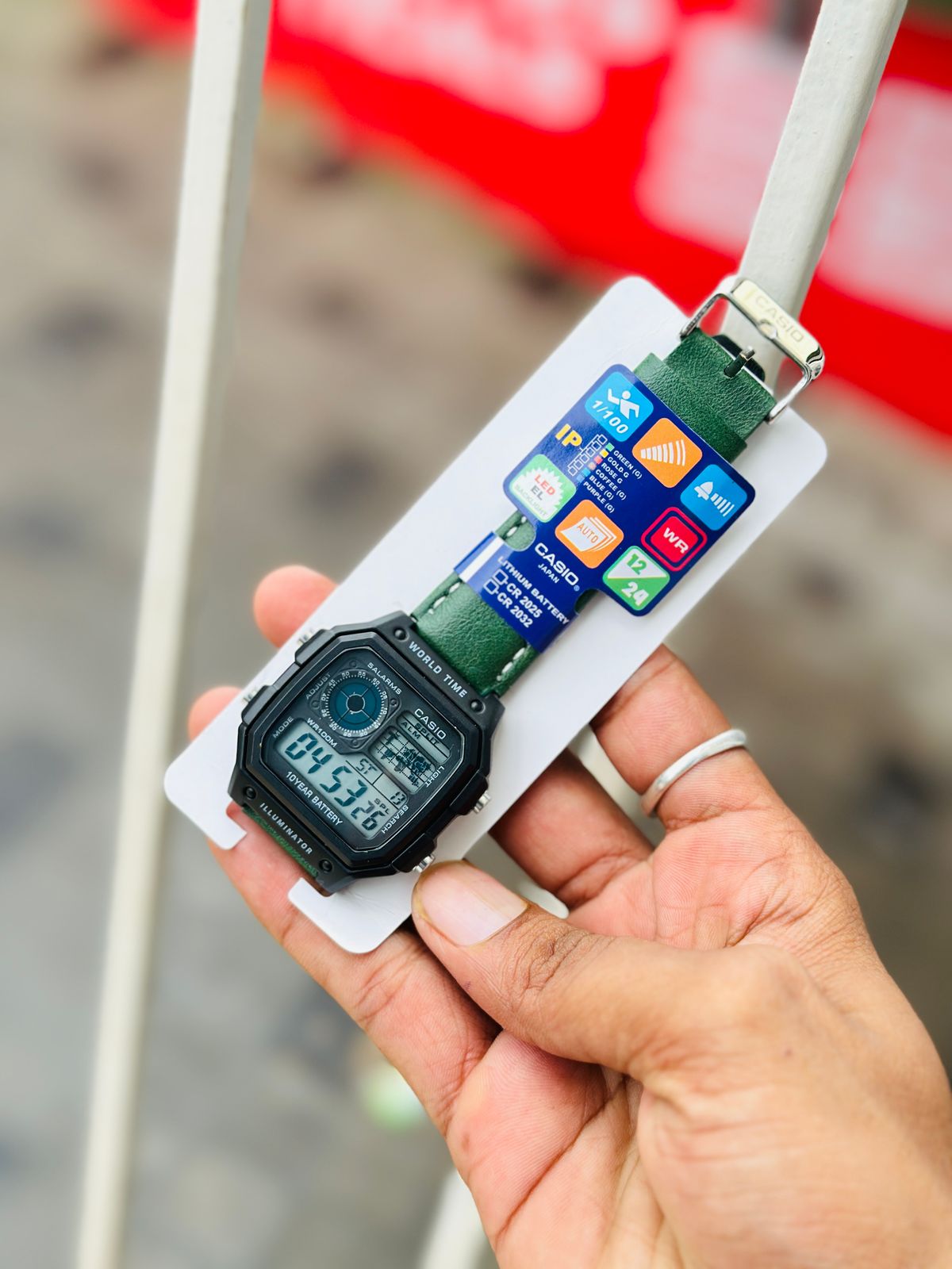 G-SHOCK DIGITAL WATCH LEATHER STRAPS