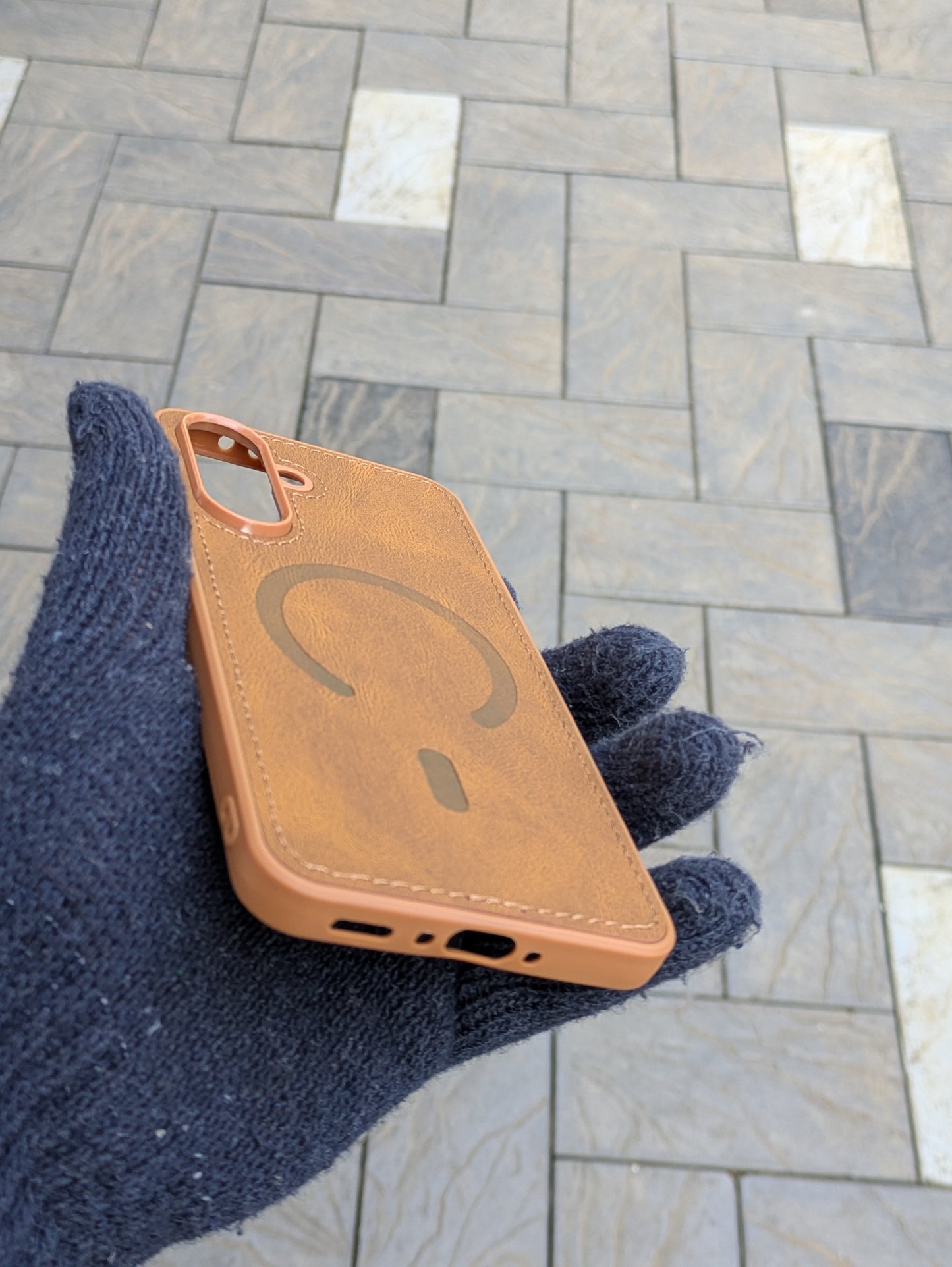 Leather Stitching Magsafe Case For Samsung A36 5G/Samsung A56 5G