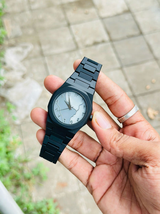 Arabic Aura Elegant Men's Quartz Watch | Ultra Lightweight | Premium Matte Finish | Multiple Dial Styles | Business Casual Style Watch |