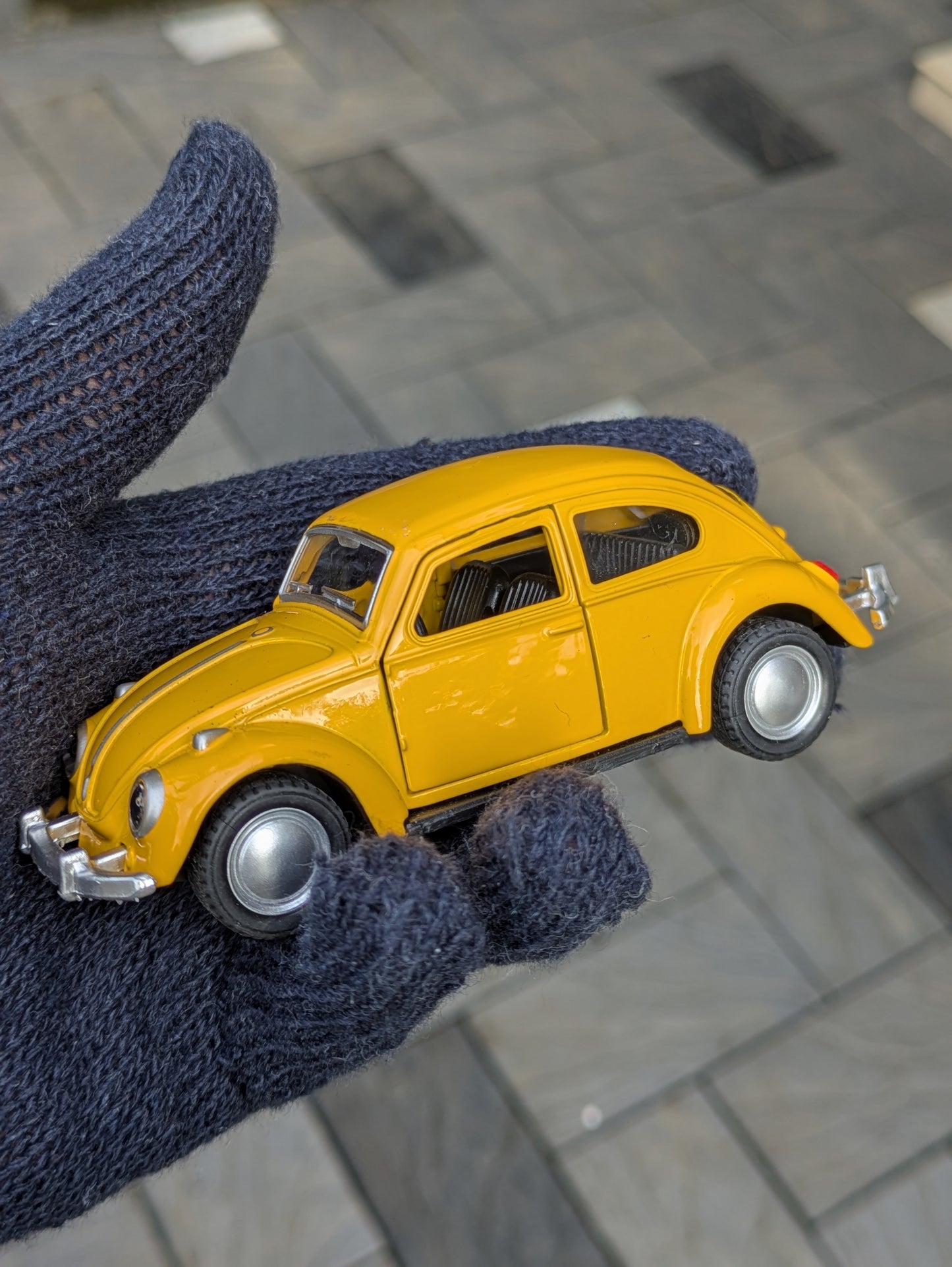 Hot Wheels/Die Cast Beetle Model Metal And Plastic Mix Body ( Yellow )
