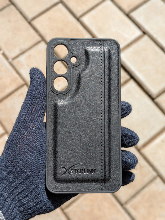 Leather Case For Samsung S24 FE (Black )