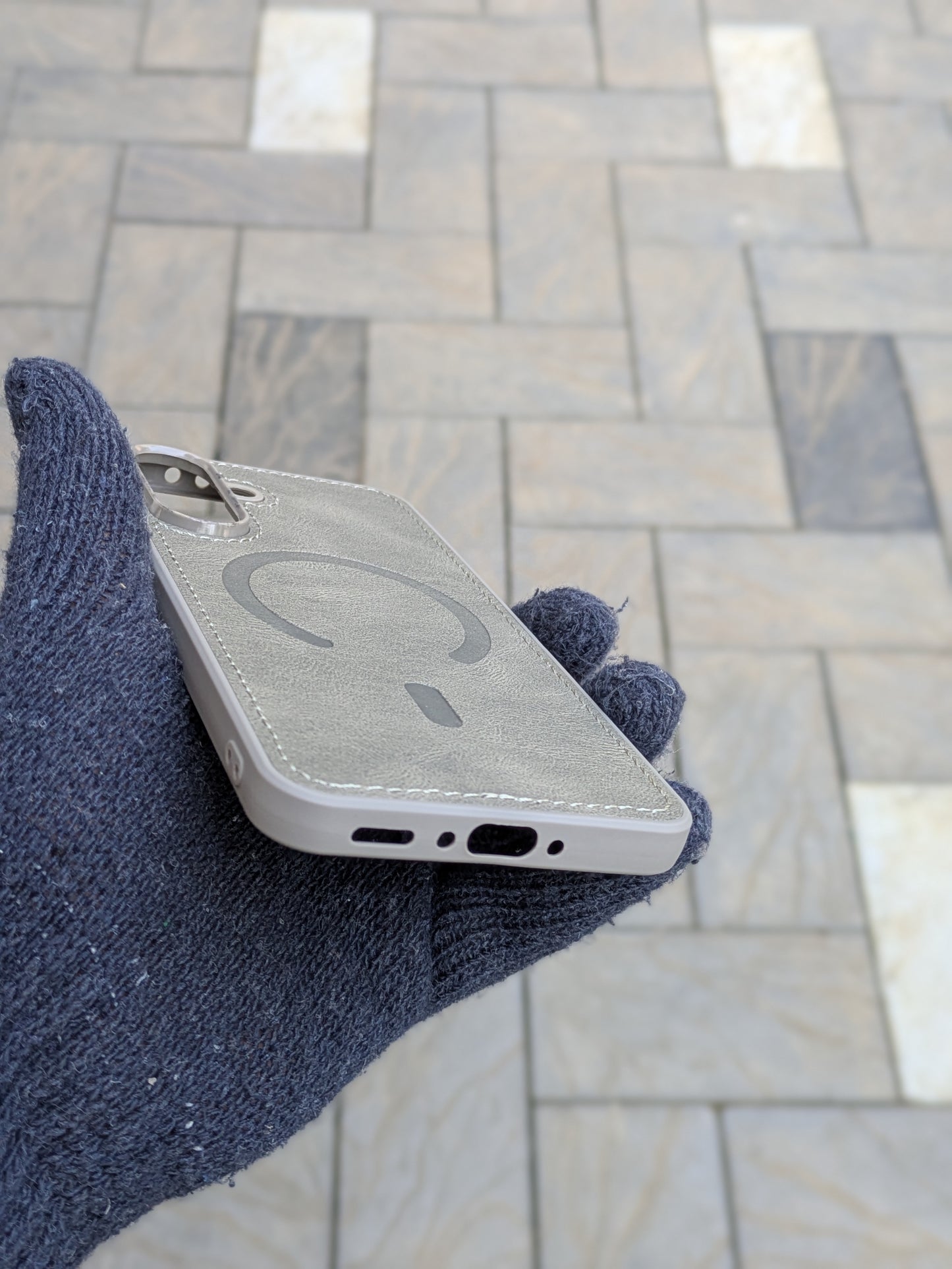 Leather Stitching Magsafe Case For Samsung A36 5G/Samsung A56 5G