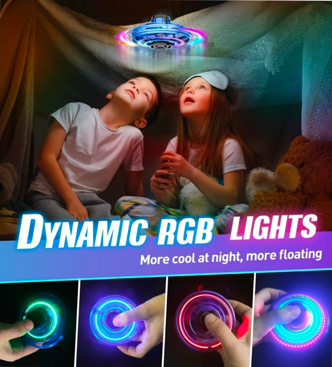 UFO Fingertip Upgrade Flight Gyro Flying Spinner Decompression Hand Controlled Boomerang Hover, Flying with Endless Tricks, Cool Toys Gifts for 6+ Year Old Adult and Kids Toy [(Multicolor)]