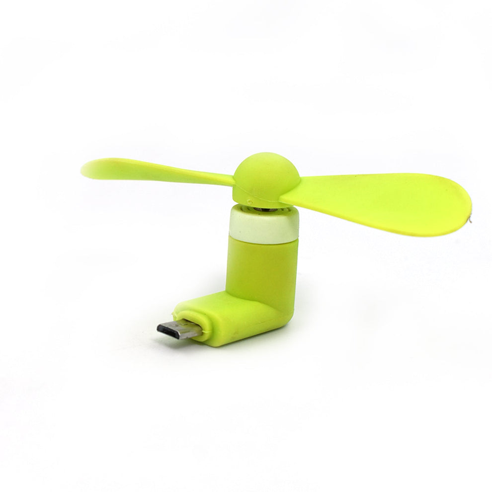 mini USB fan For Having cool air instantly, anywhere and anytime purposes (Micro Port / Mix Color/Pack Of 1)