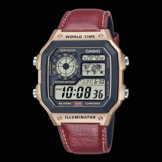 G-SHOCK DIGITAL WATCH LEATHER STRAPS